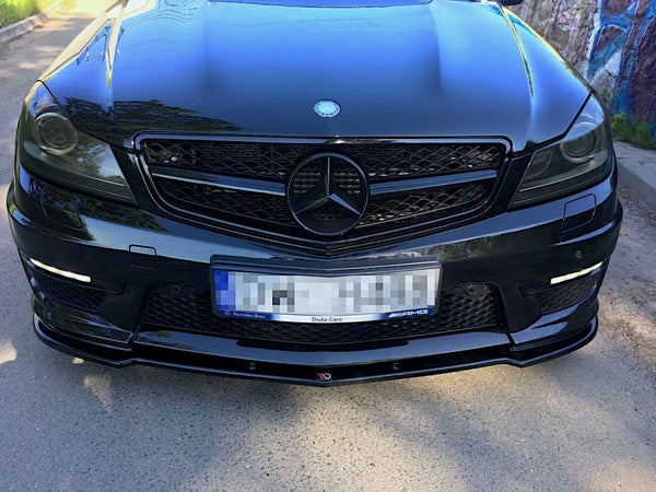 FOR MERCEDES - C-CLASS - C63 - W204 - FRONT SPLITTER - FACELIFT