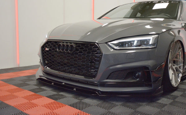 FOR AUDI - B9 S5 - FRONT SPLITTER - V1 - COUPE / SPORTBACK - (FIBERGLASS)