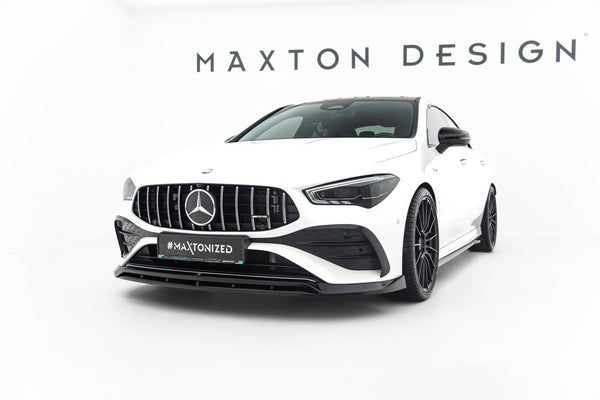 FOR MERCEDES - AMG CLA 35 COUPE/SHOOTING BRAKE C118/X118 FACELIFT - FRONT SPLITTER