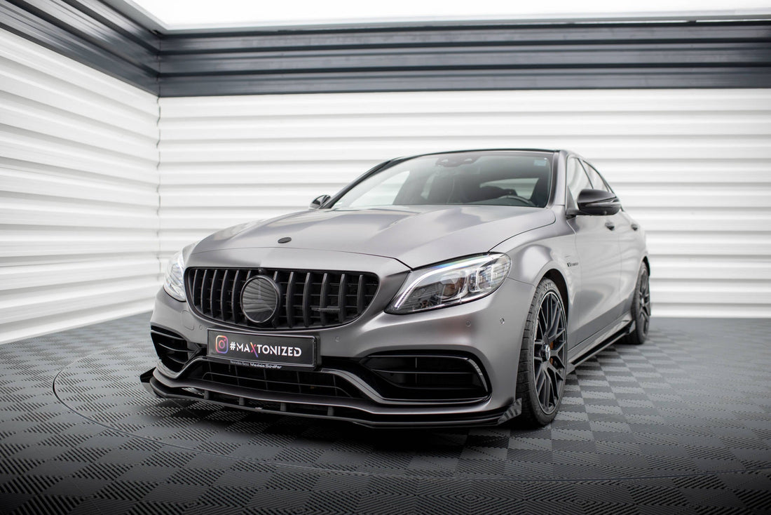 FOR MERCEDES - AMG C63/ ESTATE W205 - FACELIFT -  STREET PRO - FRONT SPLITTER + WINGS