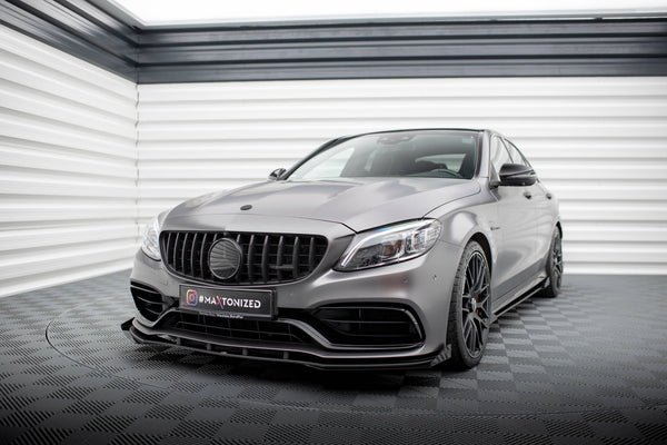 FOR MERCEDES - AMG C63/ ESTATE W205 - FACELIFT -  STREET PRO - FRONT SPLITTER + WINGS