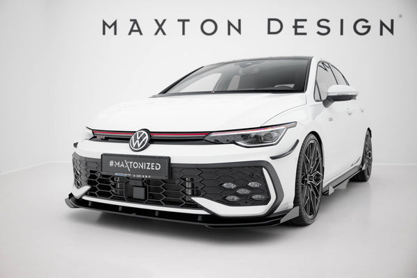 FOR VOLKSWAGEN - MK8.5 GOLF GTI / GTE / R-LINE - FACELIFT - STREET PRO FRONT SPLITTER + FLAPS