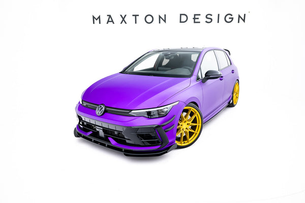 FOR VOLKSWAGEN - MK8 FACELIFT GOLF R - STREET PRO FRONT SPLITTER + FLAPS
