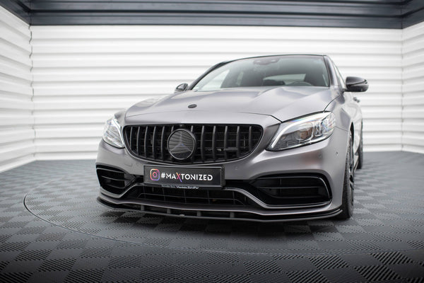 FOR MERCEDES - AMG C63/ ESTATE W205 - FACELIFT -  STREET PRO - FRONT SPLITTER