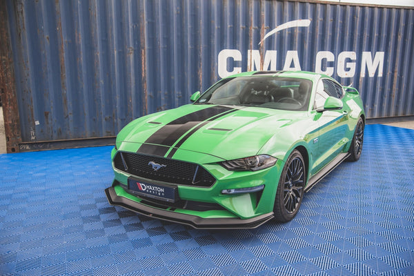 FOR FORD MUSTANG GT - MK6 FACELIFT - DURABILITY - FRONT SPLITTER - V1