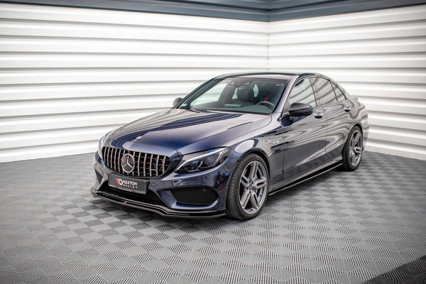 FOR MERCEDES - C-CLASS - C43 AMG- W205 - FRONT SPLITTER - (PREFACE) - V1