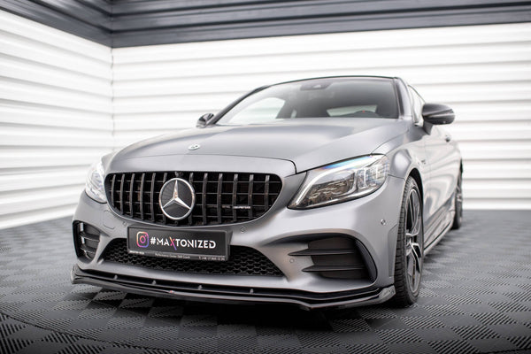 FOR MERCEDES - AMG C43 - COUPE/ SEDAN C205/ W205 - FACELIFT - FRONT SPLITTER - V1 (OEM PERFORMANCE LIP)