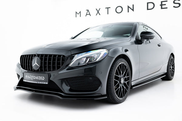 FOR MERCEDES - C-CLASS - COUPE - AMG-LINE - W205 - FRONT SPLITTER - V1