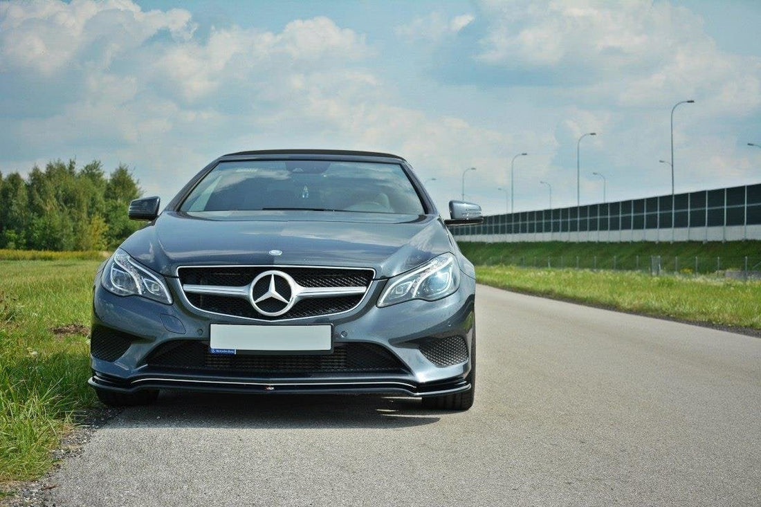 Front Splitter V.1 suitable for Mercedes - Benz E Coupe / Cabrio C207 Facelift / A207 Facelit