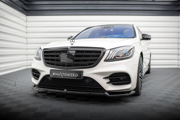 FOR MERCEDES - BENZ S  - AMG-LINE -  W222 FACELIFT - FRONT SPLITTER - V1