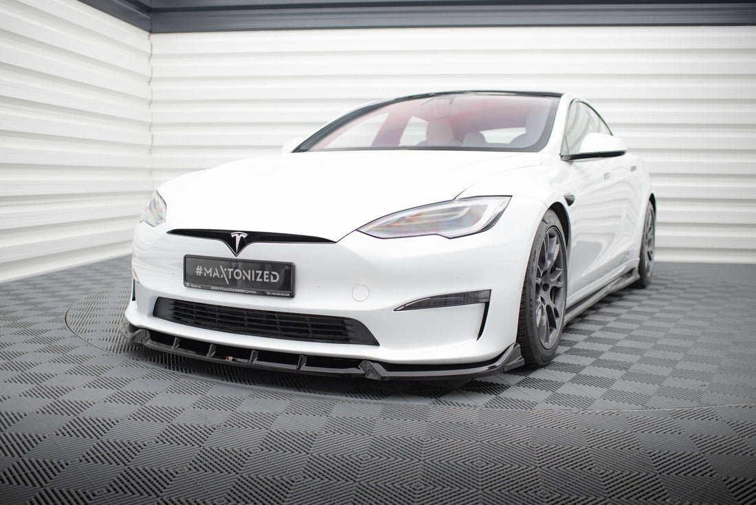FOR TESLA - MODEL S PLAID - FACELIFT - FRONT SPLITTER - V1