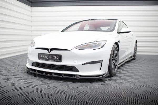 FOR TESLA - MODEL S PLAID - FACELIFT - FRONT SPLITTER - V1