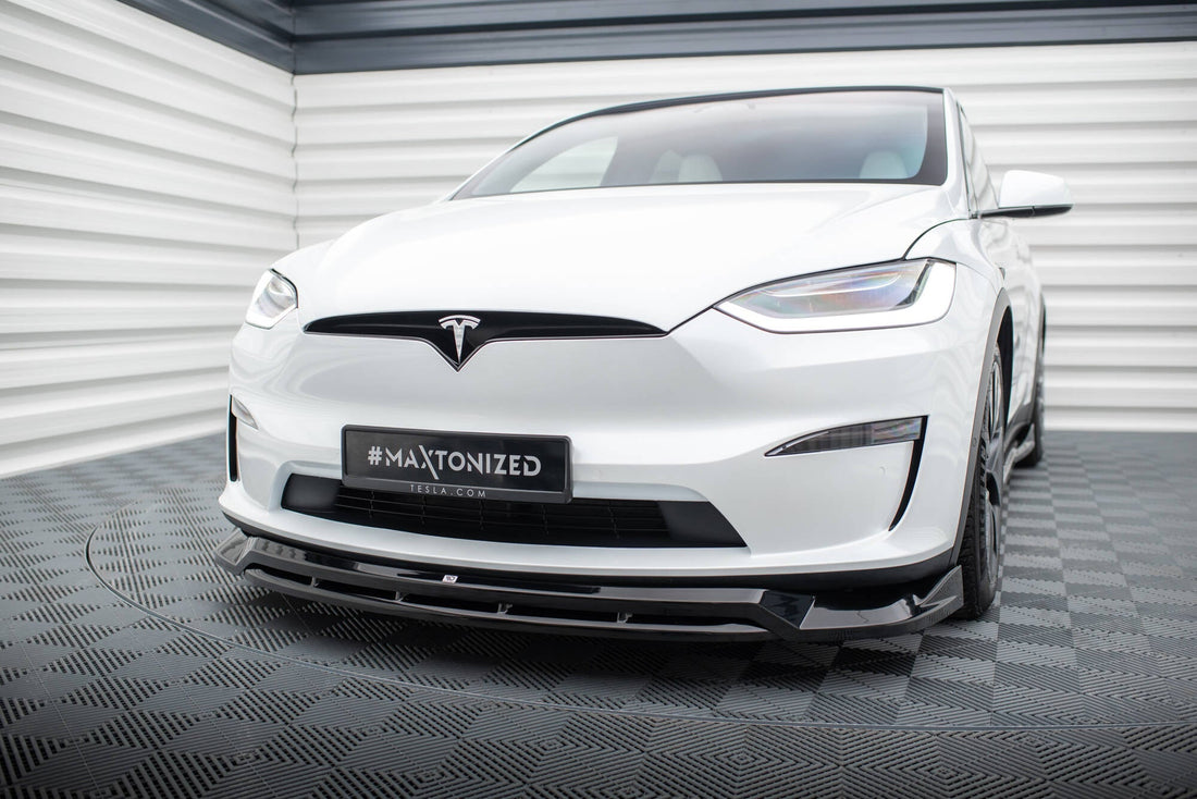 FOR TESLA - MODEL X - MK1 FACELIFT - FRONT SPLITTER - V1