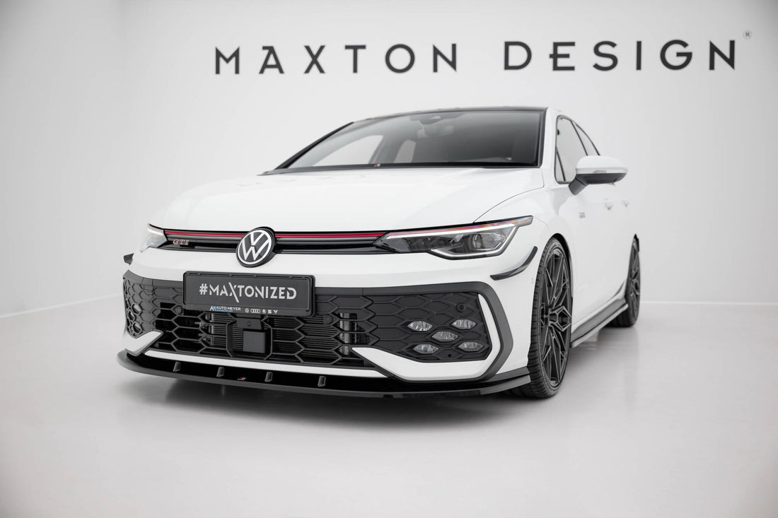 Front Splitter V.1 suitable for Volkswagen Golf GTI / GTE / R-Line Mk8 Facelift