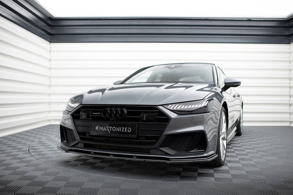 FOR AUDI - A7 S-LINE C8 / S7 C8 / C8 FACELIFT / S7 FACELIFT - FRONT SPLITTER - V2