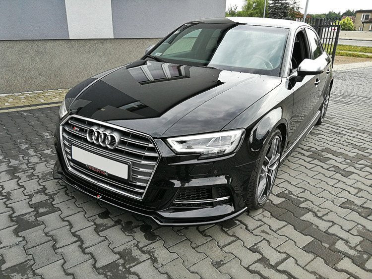 Front Splitter V.2 suitable for Audi S3 / A3 S-Line 8V Facelift Sedan