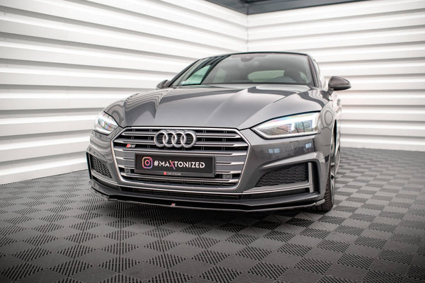 FOR AUDI - A5 B9 - S-LINE - FRONT SPLITTER - V2 - COUPE / SPORTBACK