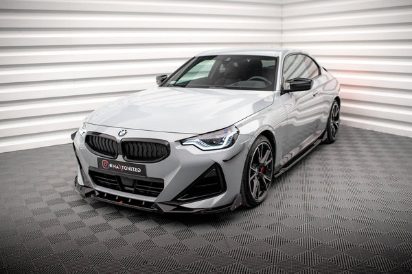 FOR BMW - 2 SERIES - G42 - M-PACK - FRONT SPLITTER - V2 + WINGS