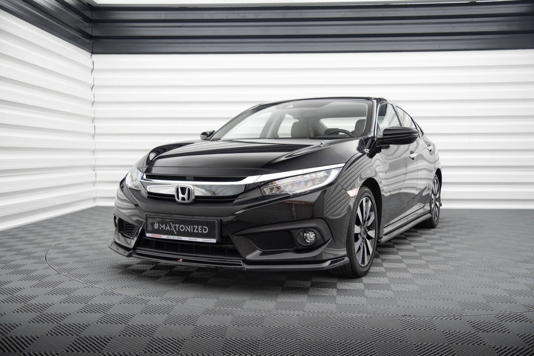 Front Splitter V.2 suitable for Honda Civic Sedan Mk10