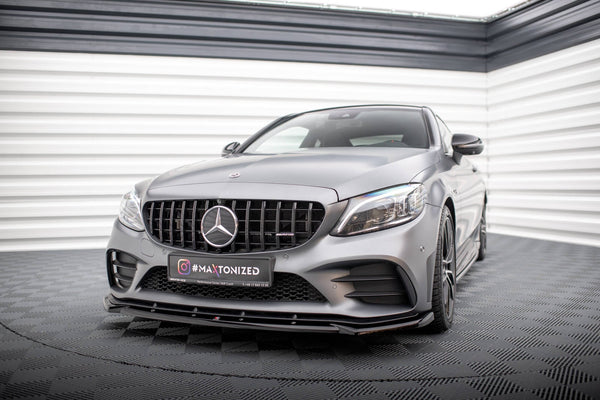 FOR MERCEDES - AMG C43 - COUPE/ SEDAN C205/ W205 - FACELIFT - FRONT SPLITTER - V2 (OEM PERFORMANCE LIP)