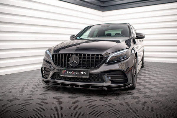 FOR MERCEDES - C-CLASS - C43 AMG COUPE / SEDAN - W205 / C205 - FACELIFT - FRONT SPLITTER - V2