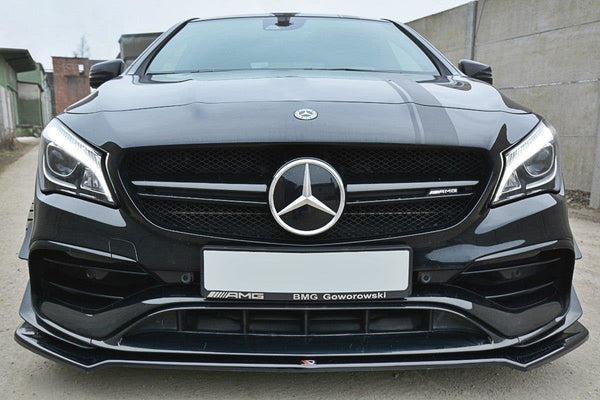 FOR MERCEDES - CLA - 45 AMG - C117 - FRONT SPLITTER - V2 - FACELIFT