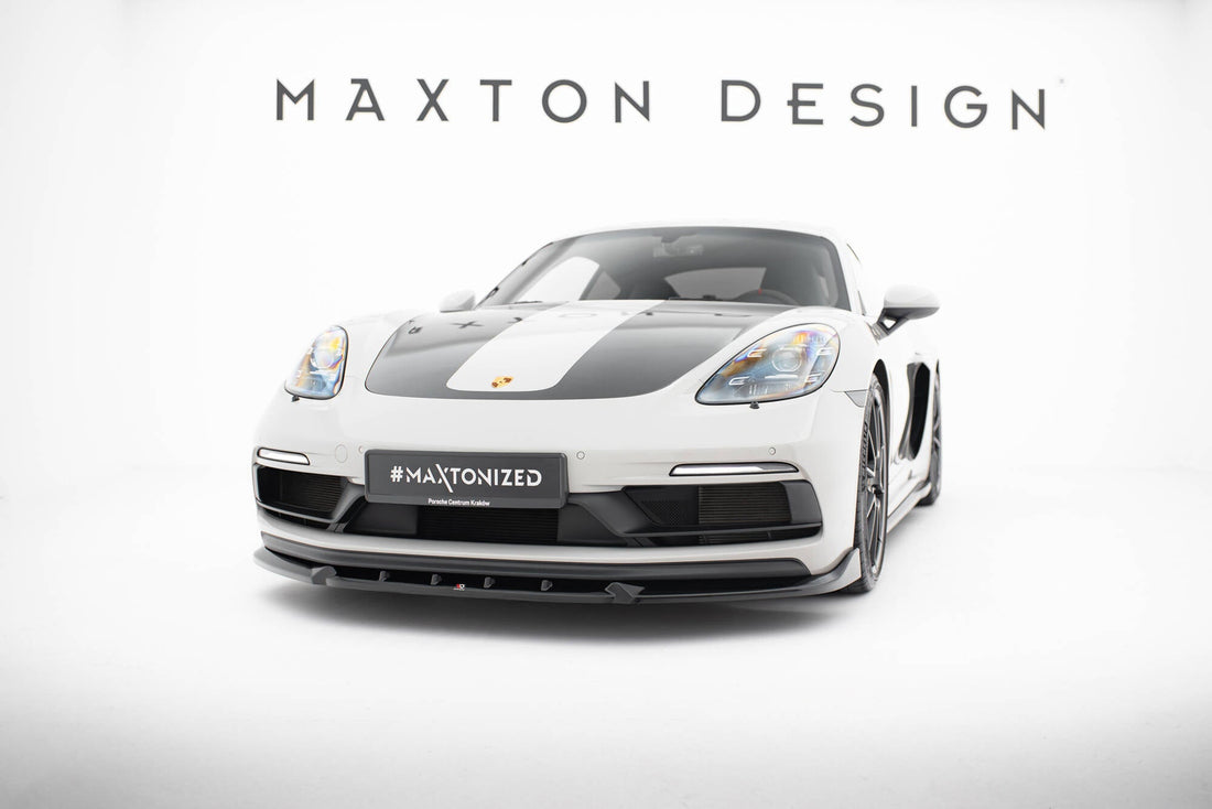 Front Splitter V.2 suitable for Porsche 718 Cayman GTS 982c / 718 Boxster GTS 982