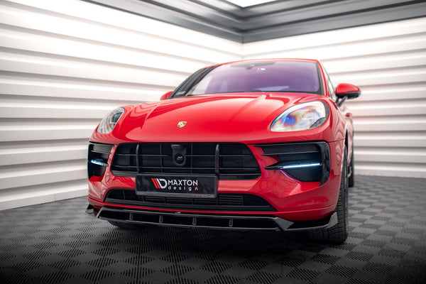 FOR PORSCHE - MACAN GTS/ SPORT DESIGN - MK1 FACELIFT - FRONT SPLITTER - V2
