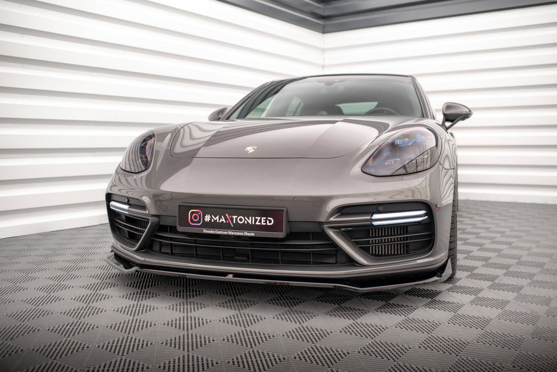 Front Splitter V.2 suitable for Porsche Panamera Turbo S E-Hybrid