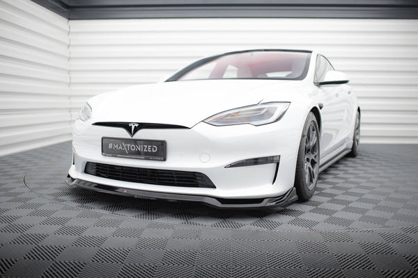 FOR TESLA - MODEL S PLAID - FACELIFT - FRONT SPLITTER - V2