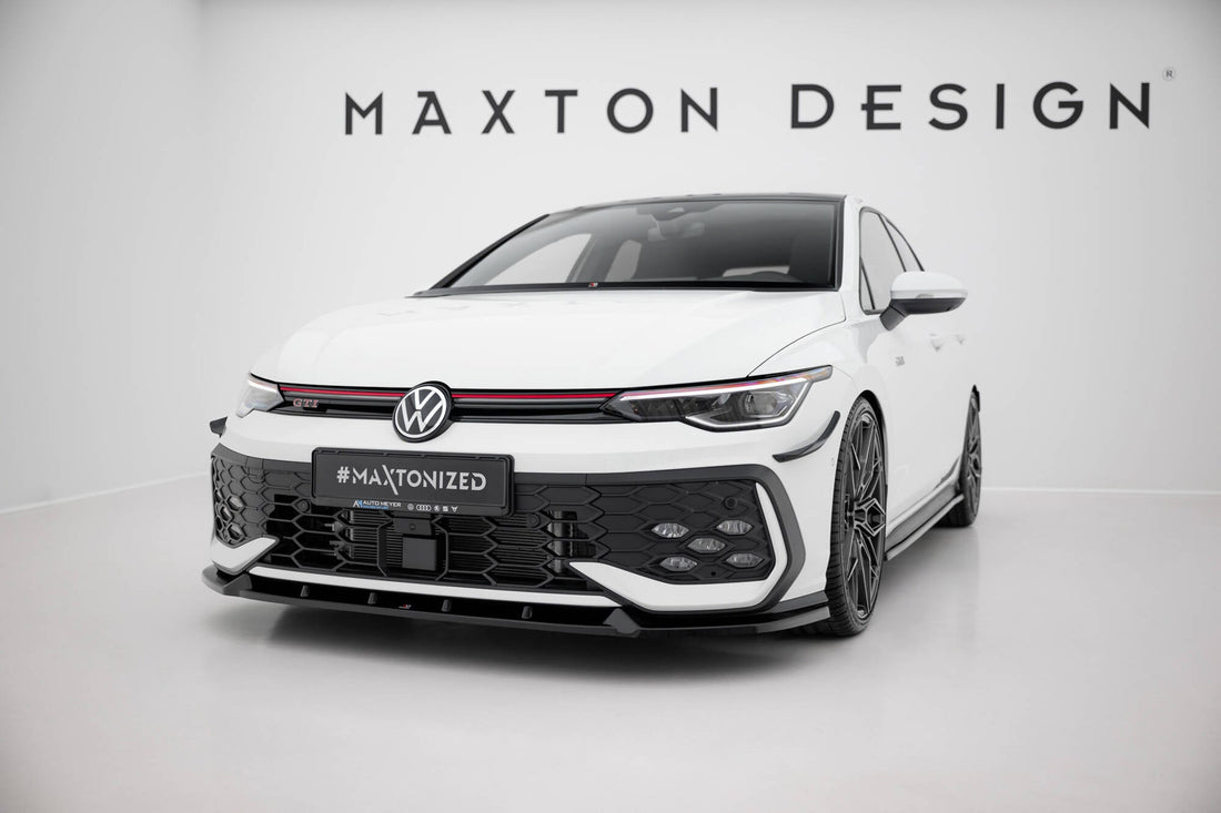 Front Splitter V.2 suitable for Volkswagen Golf GTI / GTE / R-Line Mk8 Facelift