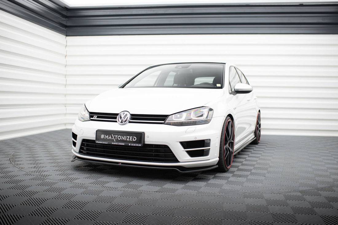 Front Splitter V.2 suitable for Volkswagen Golf R / R-Line Mk7