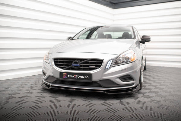 FOR VOLVO - S60 MK2 - R DESIGN - FRONT SPLITTER - V2