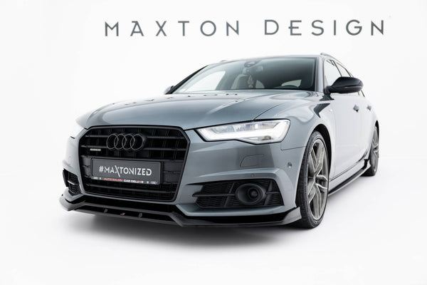 FOR AUDI - A6 / A6 S-LINE/ S6 - C7 FACELIFT - FRONT SPLITTER - V3
