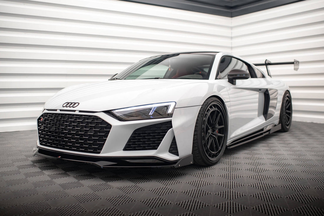 Front Splitter V.3 + Flaps suitable for Audi R8 Mk2 Facelift