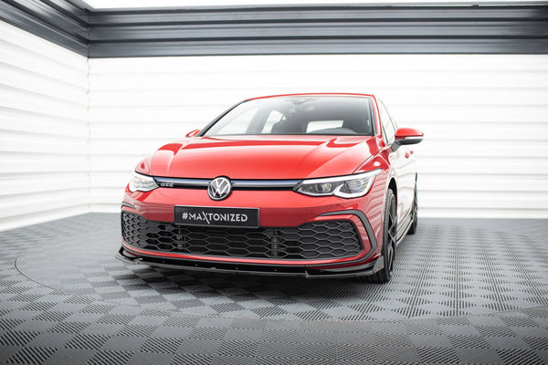 FOR VOLKSWAGEN - MK8 GOLF GTI / R-LINE - FRONT SPLITTER + WINGS - V3