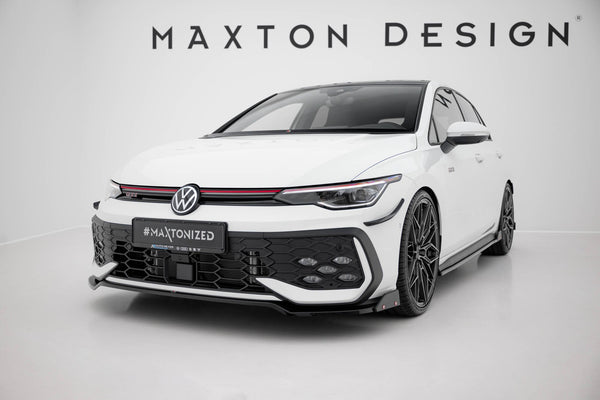 FOR VOLKSWAGEN - MK8.5 GOLF GTI / GTE / R-LINE - FACELIFT - FRONT SPLITTER - V3 + FLAPS