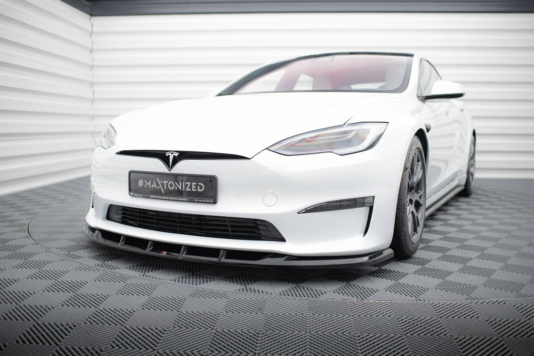 FOR TESLA - MODEL S PLAID - FACELIFT - FRONT SPLITTER - V3