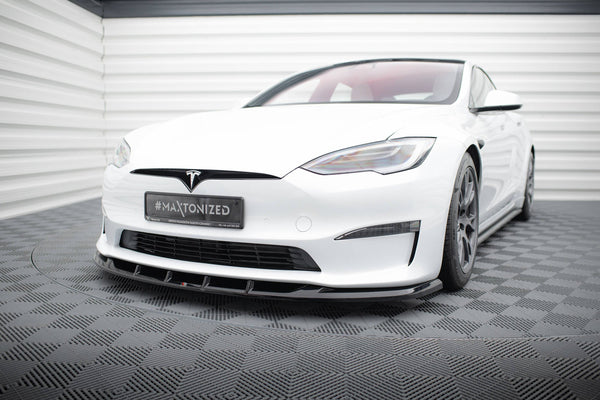 FOR TESLA - MODEL S PLAID - FACELIFT - FRONT SPLITTER - V3