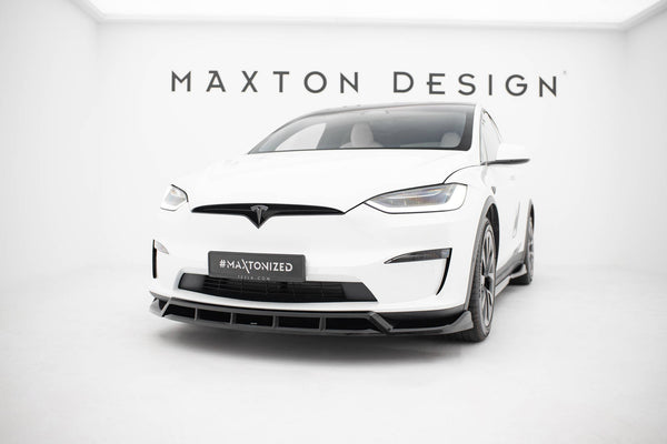 FOR TESLA - MODEL X - MK1 FACELIFT - FRONT SPLITTER - V3