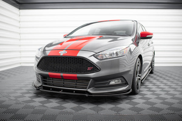FOR FORD FOCUS - MK3 ST - FACELIFT - FRONT SPLITTER - V4
