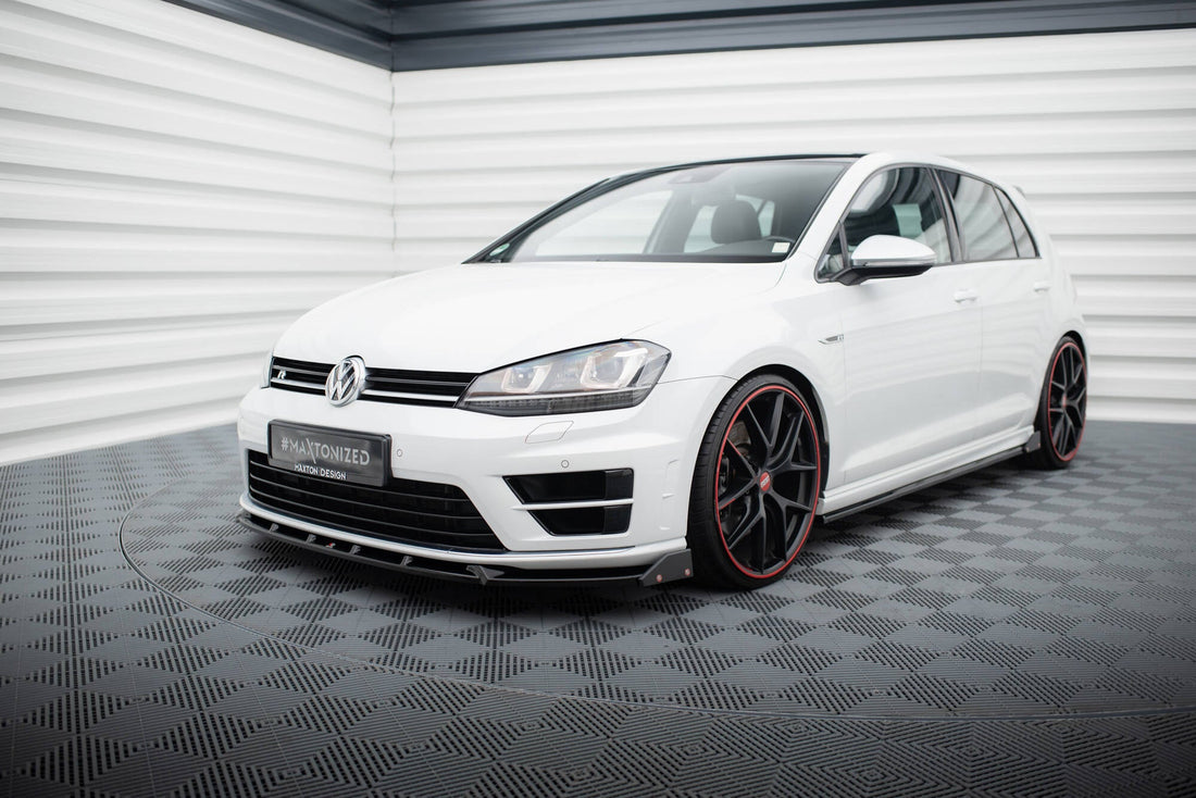 FOR VOLKSWAGEN - MK7 GOLF R - FRONT SPLITTER - V5 + FLAPS