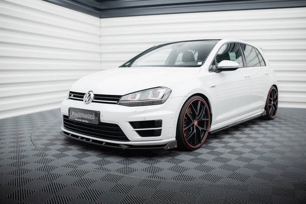 FOR VOLKSWAGEN - MK7 GOLF R - FRONT SPLITTER - V5 + FLAPS