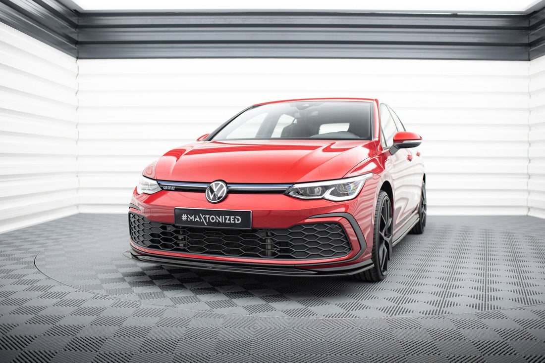Front Splitter V.5 suitable for Volkswagen Golf GTI / GTE / GTD / R-Line Mk8