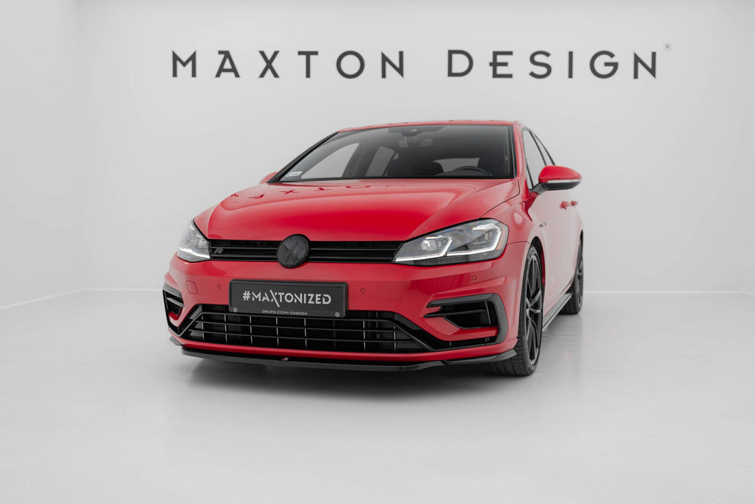 Front Splitter V.5 suitable for Volkswagen Golf R / R-Line Mk7 Facelift