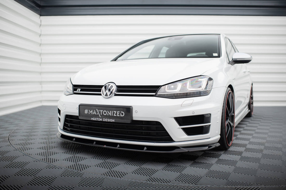 Front Splitter V.6 suitable for Volkswagen Golf R / R-Line Mk7