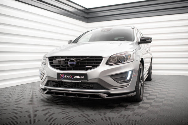 FOR VOLVO - XC 60 - MK1 - R DESIGN - FACELIFT - FRONT SPLITTER - V1