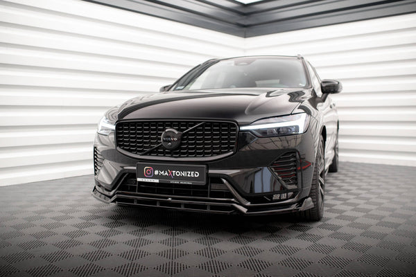FOR VOLVO - XC 60 - MK2 - R DESIGN - FACELIFT - FRONT SPLITTER - V1