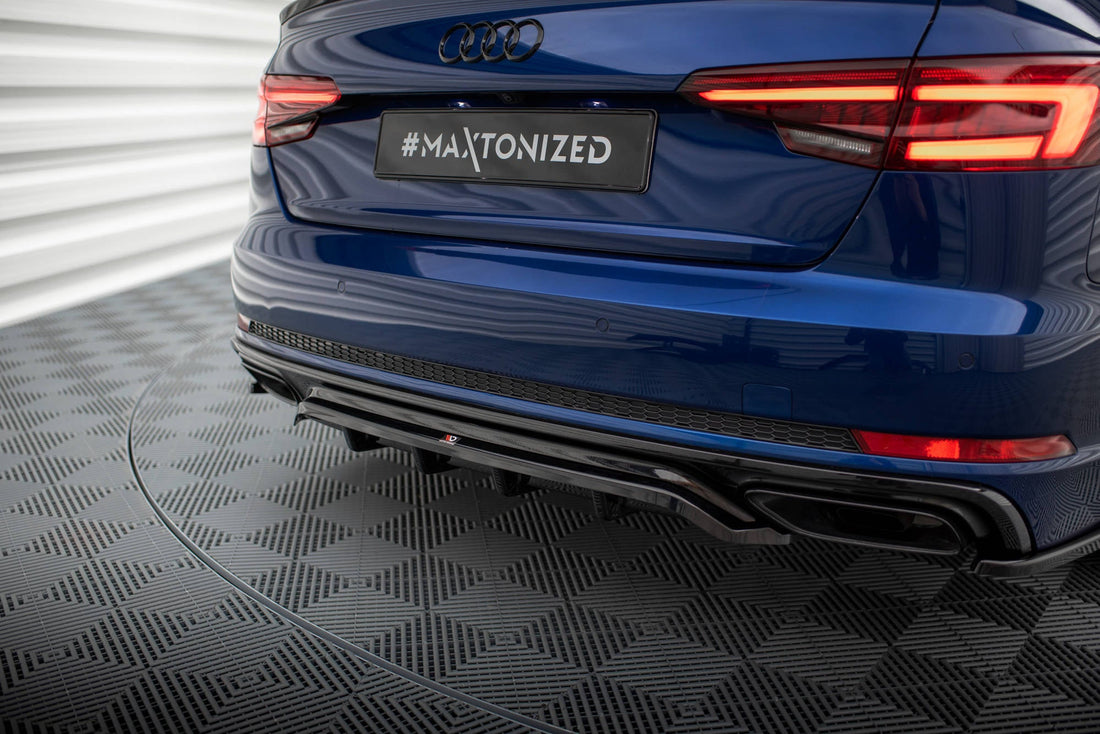 Rear Splitter (With Vertical Bars) suitable for Audi A4 Competition B9