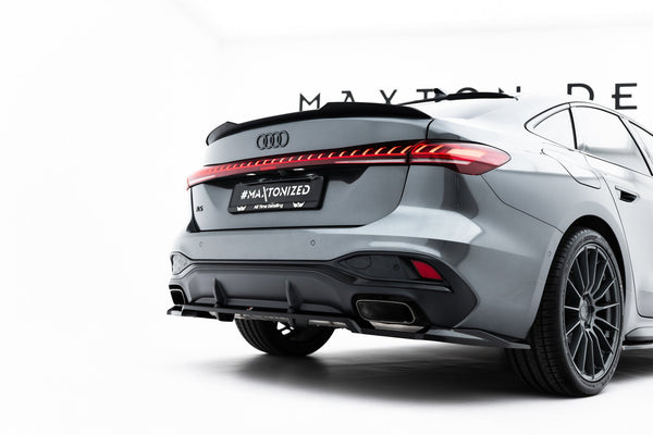 FOR AUDI - A5 S-LINE SEDAN/ AVANT - B10 - REAR SPLITTER (WITH VERTICAL BARS)